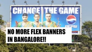 No More Flex Banners in Bangalore BWZ