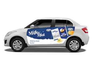 milk mist taxi advertising
