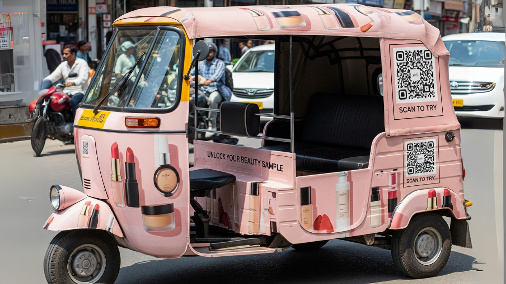 5 Creative Transit Media Ad Ideas for Beauty Products in India Auto Branding for Everyday Visibility