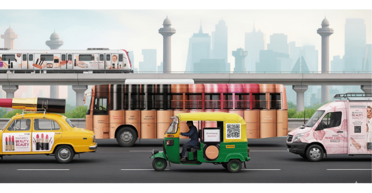 5 Creative Transit Media Ad Ideas for Beauty Products in India Transit Media Ad Ideas